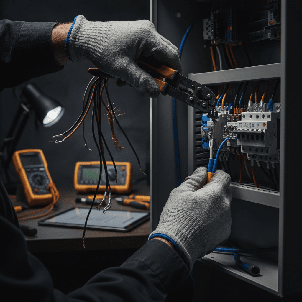 Electrical panel upgrade installation detail